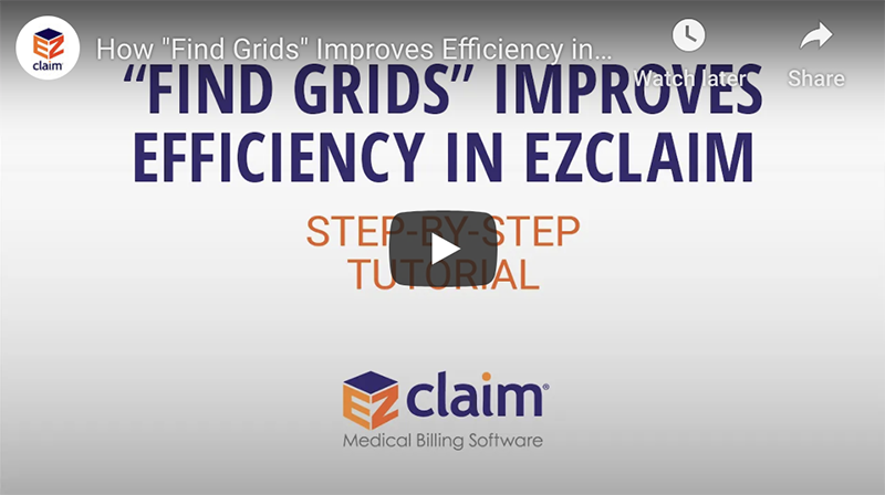 EZClaim - Find Grids Tutorial Video