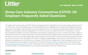 Littler - COVID-19 FAQs Flyer